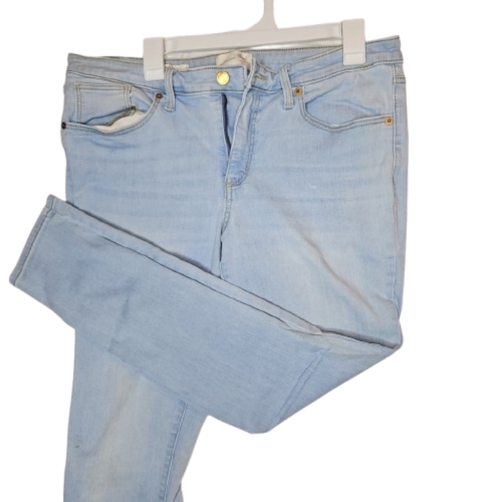 Universal Thread Jeans Womens Size 14 Blue Denim Stretch Skinny Leg 5 Pockets